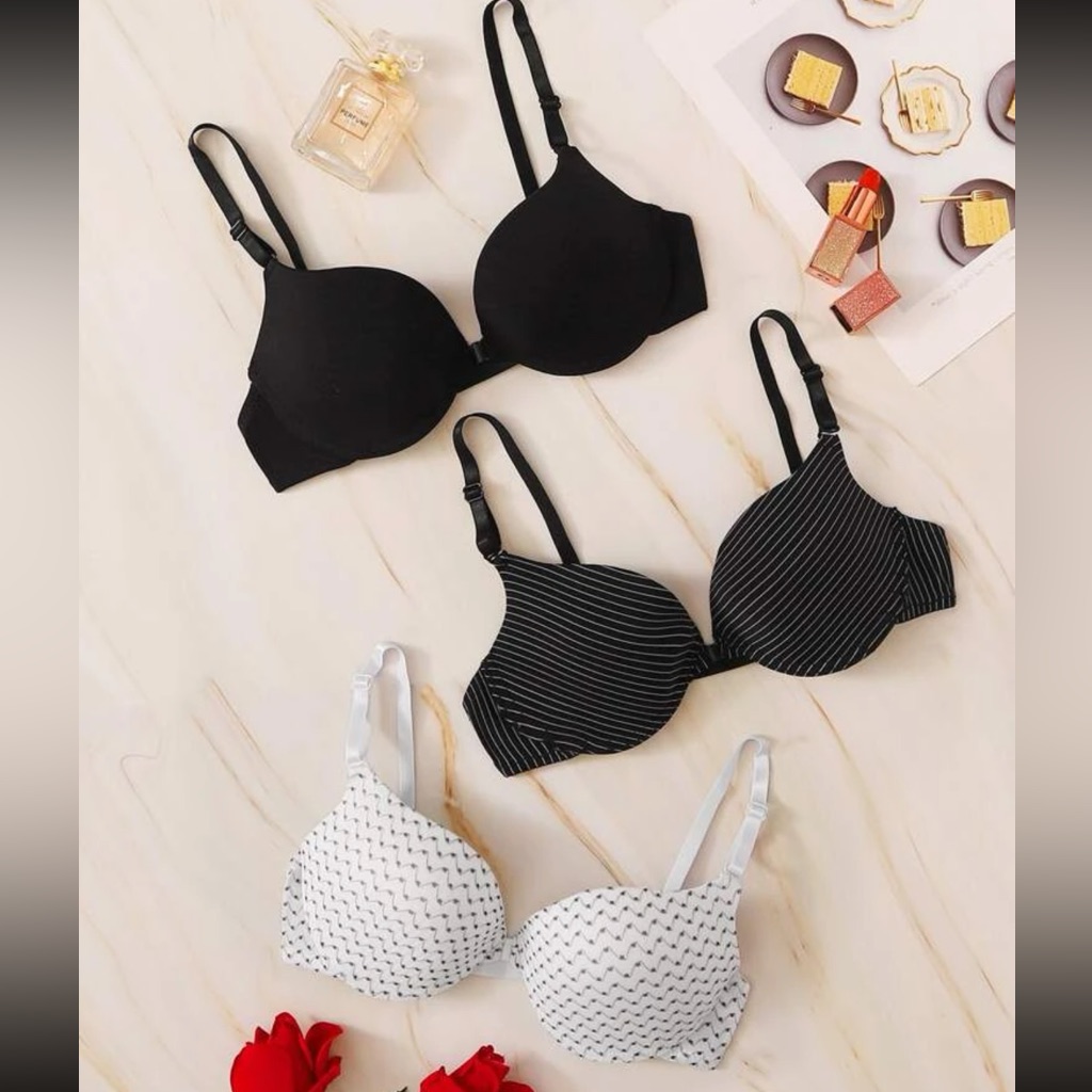 Three Push Up Bras